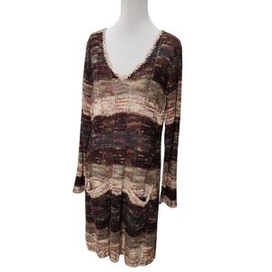 NWT Ultra Flirt Y2K‎ Multi Color Knit Dress Size 1X